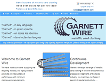 Tablet Screenshot of garnettwire.com
